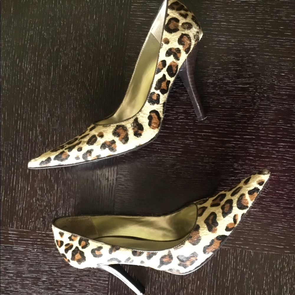 Calf Hair leather pumps, 9West, Size 8.5